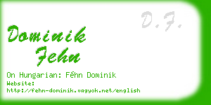 dominik fehn business card